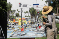 almost finished painting “Boulevard Smile”