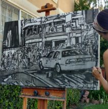 artist Brooke Harker begins Kaleidoscope Night