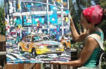 artist Brooke Harker with Jewel of the City