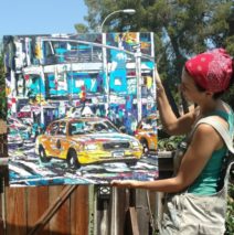 artist Brooke Harker with Jewel of the City