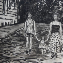 close up of the sisters in Brooke Harker’s “Sisters in Paris”