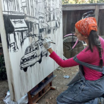 artist Brooke Harker begins “Urban River”