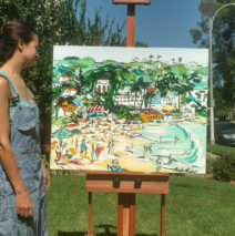artist Brooke Harker with Laguna in Motion