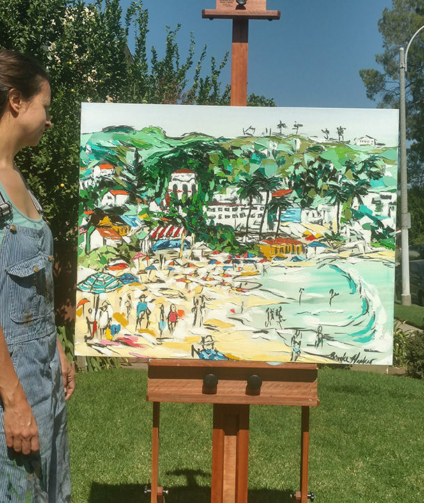 artist Brooke Harker with Laguna in Motion