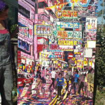 artist Brooke Harker with Buzz and Flow