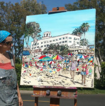 artist Brooke Harker with Summer in Stride