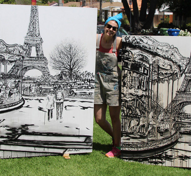 Harker with two Eiffels and Carousels