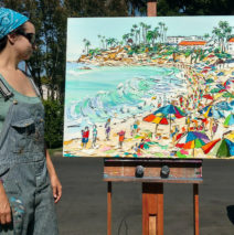 artist Brooke Harker with “Way to Love”