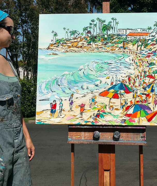 artist Brooke Harker with “Way to Love”