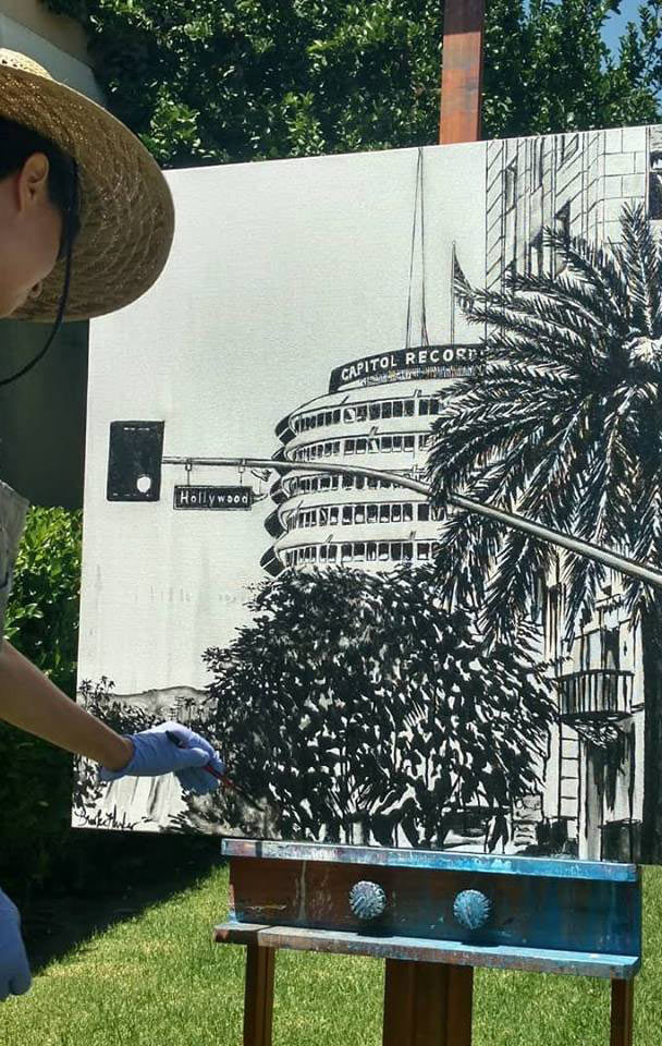 artist Brooke Harker painting Finding Voice