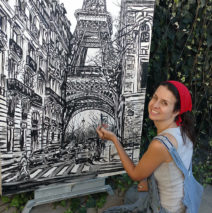 artist Brooke Harker painting Un Altre Jour