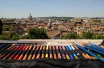 supplies ready to paint Rome