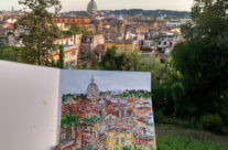 Harker’s sketch of Rome with the view