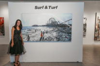 artist Brooke Harker with “Days Gone By” at Castelli Artspace