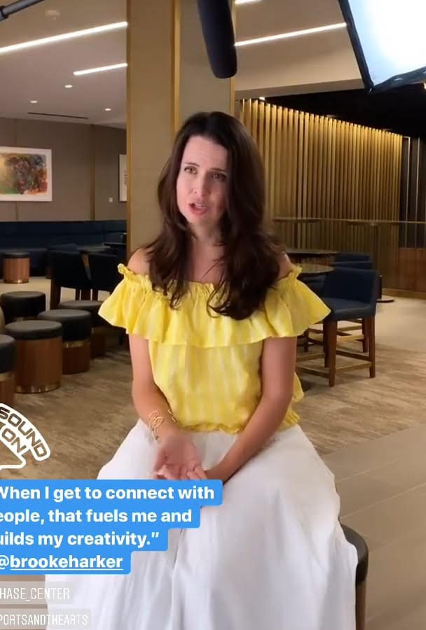 Brooke Harker interviewed by Adobe at The Chase Center