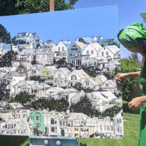 early stages of adding color to “Where Hearts Reside”