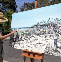 Early stages of Brooke Harker painting “Grace to See”