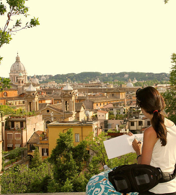 Brooke Harker what would inspire “Una Vista di Roma”