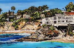 A Time To Dream | by Brooke Harker | 48″ x 60″ | ink, oil & acrylic on canvas | SOLD