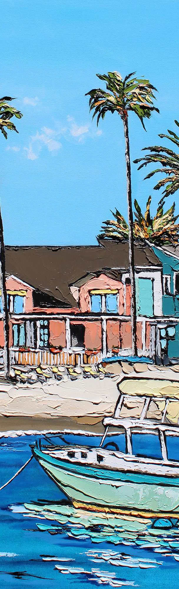 Funday Monday | by Brooke Harker | 36″ x 36″ | ink, oil & acrylic on canvas