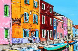 Untethered Dreams | by Brooke Harker | 36″ x 36″ | ink, oil & acrylic on canvas