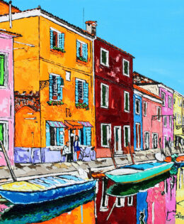 Untethered Dreams | by Brooke Harker | 36″ x 36″ | ink, oil & acrylic on canvas